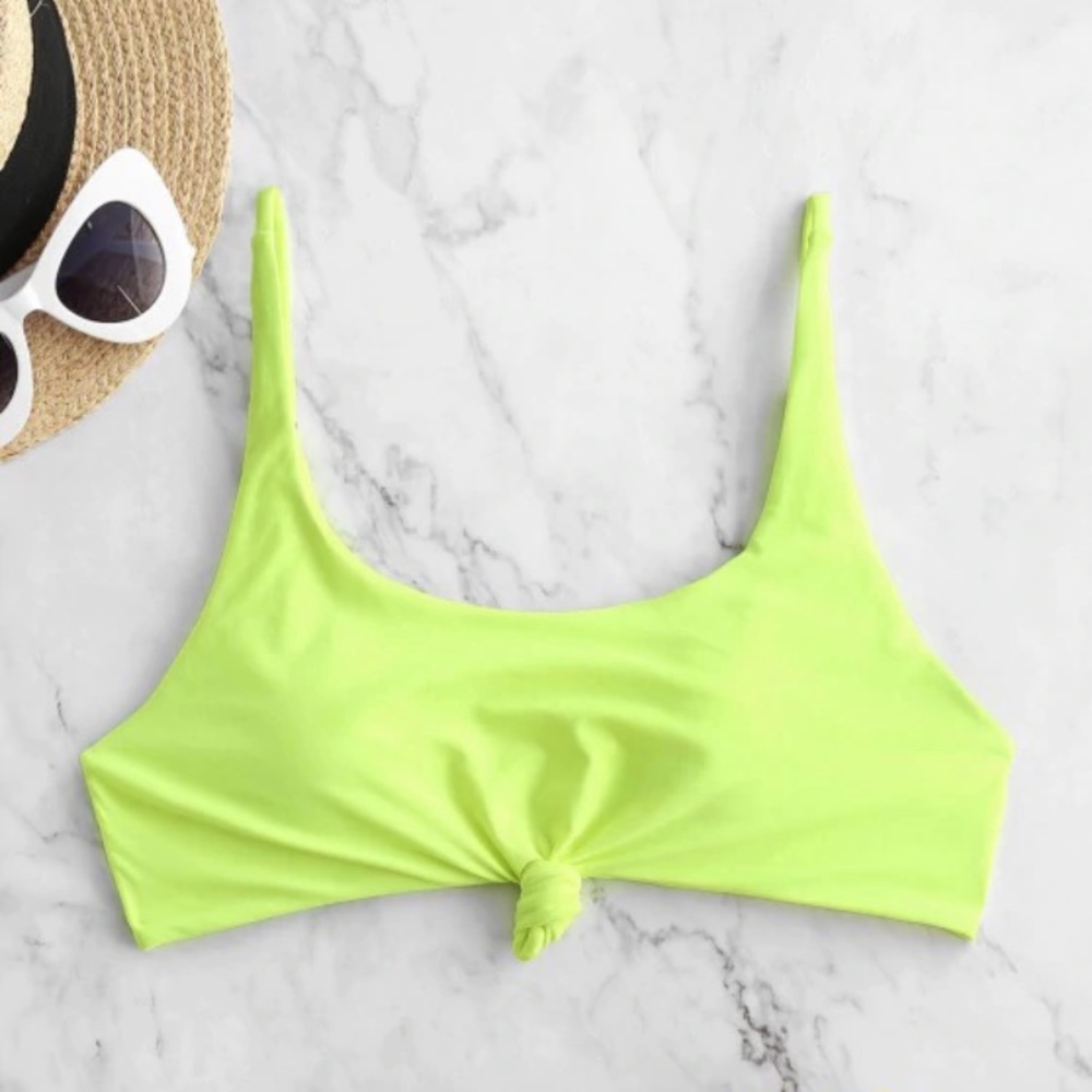 ZAFUL neon yellow bikini top - NWT